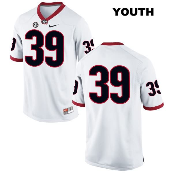 Georgia Bulldogs Youth Hugh Nelson #39 NCAA No Name Authentic White Nike Stitched College Football Jersey VJD1556EE